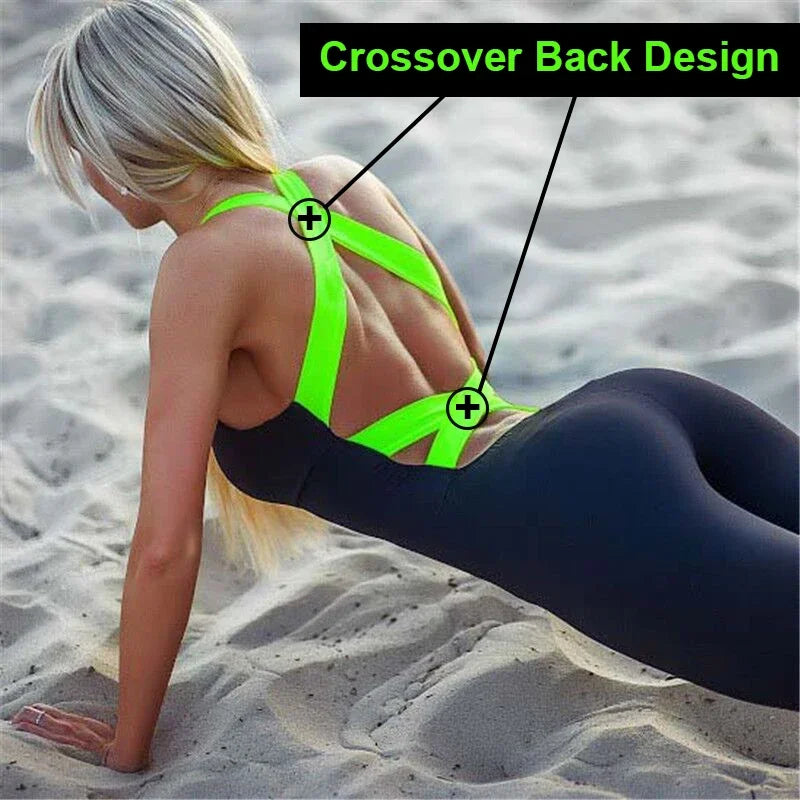 Sportswear women One piece Rompers Yoga Set Backless jumpsuit Sleeveless Sports Suits Gym Fitness Clothing workout Clothes
