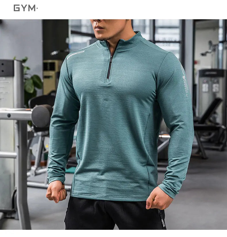 Mens Gym Compression Shirt Male Rashgard Fitness Long Sleeves Running Clothes Homme T Shirt Football Jersey Sportswear Dry Fit