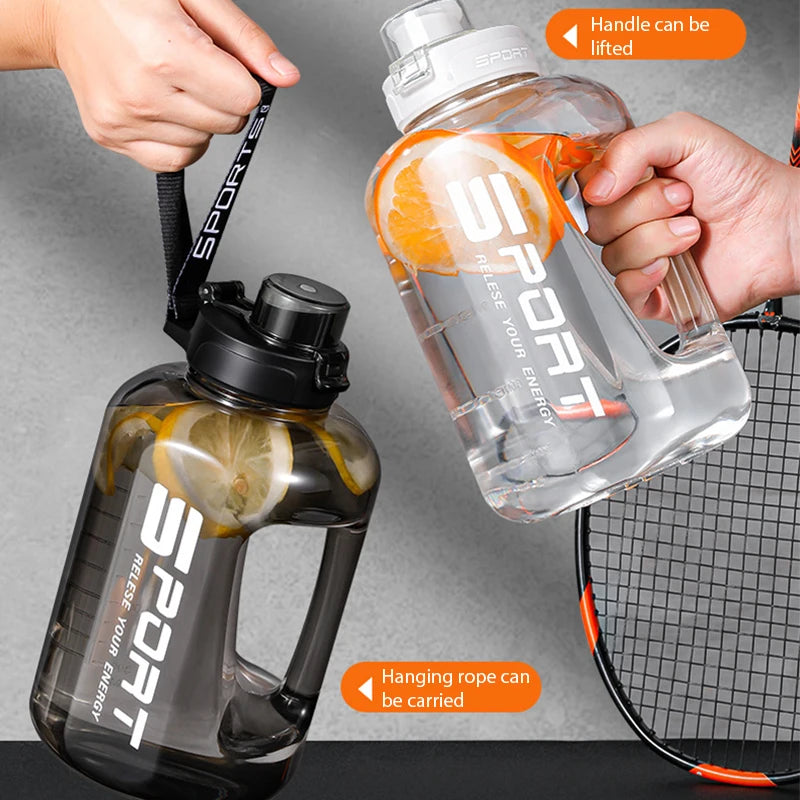 Water Bottle Large Sports Water Bottle Travel Kettle Large Fitness Gym Portable Capacity with Straw Leakage-Proof Cup Drinkware